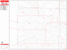 Coral Springs Digital Map Red Line Style